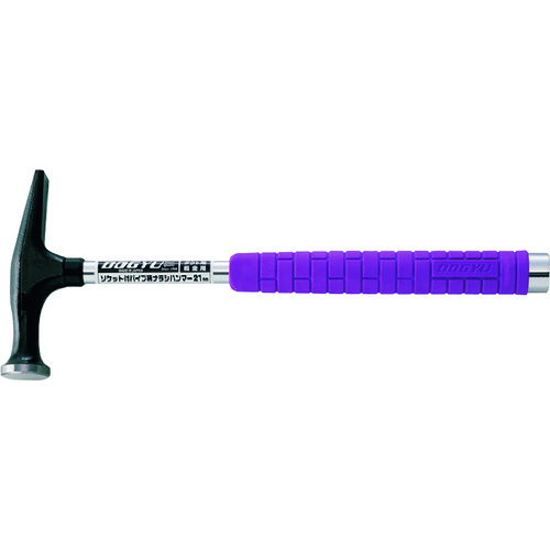 DOGYU ソケット付パイプ柄ナラシハンマー21mm 01213 6丁まとめ売り 6丁 【まとめ売り商品】