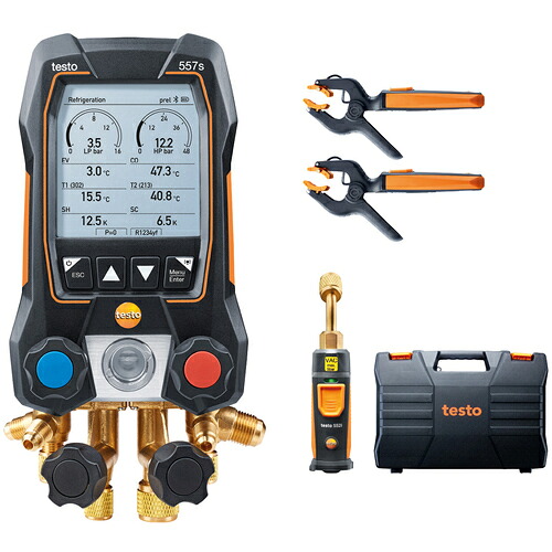 TESTO デジタルマニホールド 0564 5571 55 testo 557s 書き割り