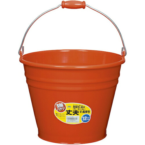 ヒマラヤ化学 カラーバケツ 002611 6015 12型 レッド 325パイ×247 30個まとめ売り 30個 【まとめ売り商品】