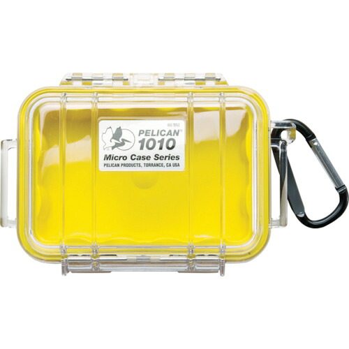 PELICAN マイクロ入れもの 1010-027-100 1010 黄 149×103×54 6個まとめ売り 6個 【まとめ売り商いもの】