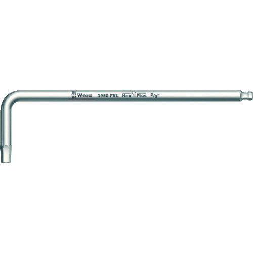 Wera ボールポイント六角棒レンチ 022718 3950 ステンレスヘックスキー 対辺寸法3/8インチ 10本まとめ売り 10本 【まとめ売り商品】｜設備プロ王国　店