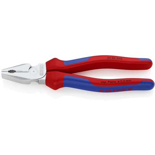 KNIPEX 強力型ペンチ 0205-200 コンフォートハンドル クロムメッキ200mm 6丁まとめ売り 6丁 【まとめ売り商品】