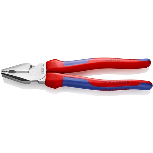 KNIPEX 豪然たる型プライヤー 0205-225 コンフォートハンドル Crメッキ225粍 6丁まとめ売り 6丁 【まとめ売り商いもの】