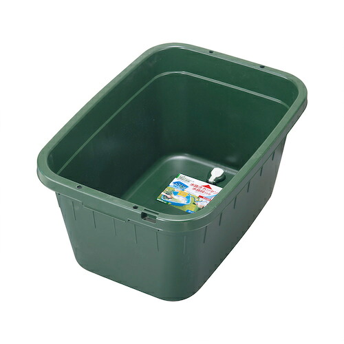 TONBO 角型タライジャンボ 02200 水抜栓付 モスグリーン 60L 8個まとめ売り 8個 【まとめ売り商品】|設備プロ王国 店