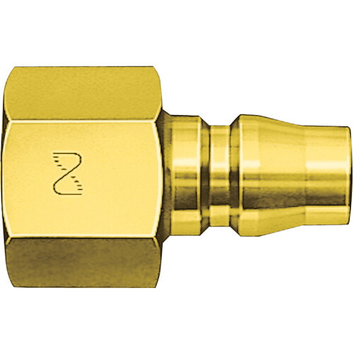 日東 真ちゅう製ハイカプラ(おねじ取付用プラグ)相手側R1/4耐圧力1.5Mpa(00203) 20PF BRASS 100個まとめ売り 100個 【まとめ売り商品】｜設備プロ王国　店