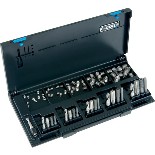 VOELKEL インサートねじワークショップキット(電動工具用) 04381 M5ーM12