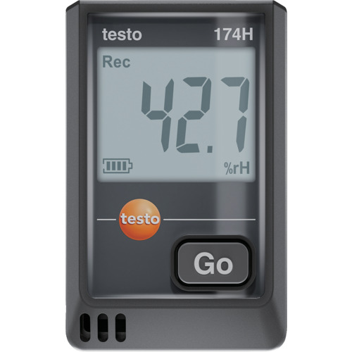 TESTO 温湿度資料ロガー(USB) 0572 1741 02 testo 174H(黒)