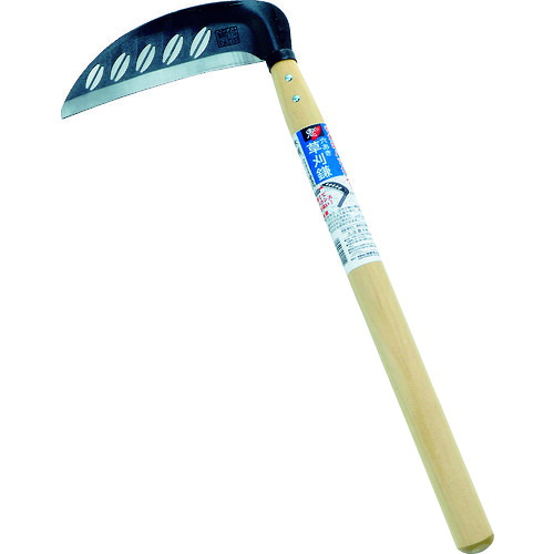 浅野木工所 (鋼付)穴あき草刈鎌195mm 02115 12丁まとめ売り 12丁 【まとめ売り商品】