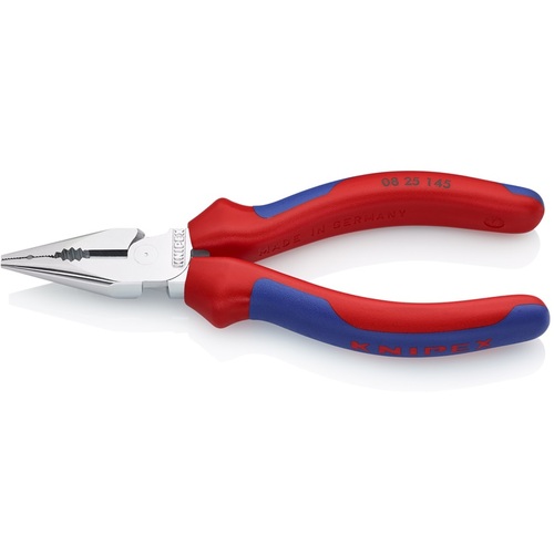 KNIPEX ニードルノーズペンチ 0825-145SB コンフォートハンドル クロムメッキ仕上げ 145mm(SB店頭展示パッケージ仕様) 6丁まとめ売り 6丁 【まとめ売り商品】|設備プロ王国 店