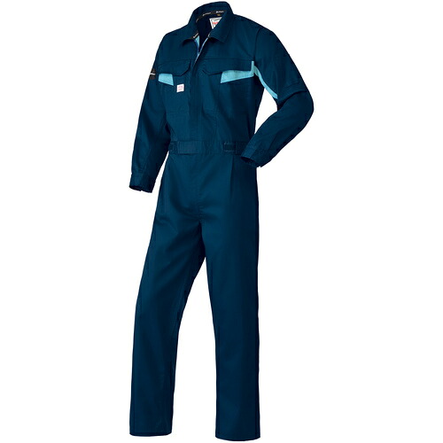 AUTO-BI 通年ひな形 1510-001-4L ファイテンつなぎ服1510-001ネイビーブルー-4L