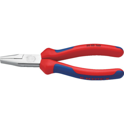 KNIPEX 平ペンチ 2005-160 コンフォートハンドル 160mm クロムメッキ 6丁まとめ売り 6丁 【まとめ売り商品】|設備プロ王国 店