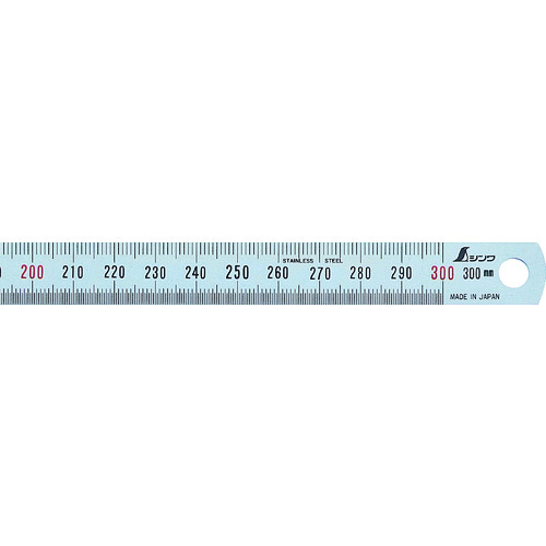 シンワ 細巾直尺300mm 13250 50本まとめ売り 50本 【まとめ売り商品】｜設備プロ王国　店 28,743円