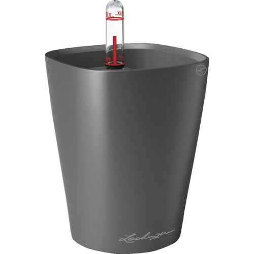 Lechuza 底面給水プランター 14949 ミニデルティーニ 土容量0.4L チャコール 8個まとめ売り 8個 【まとめ売り商品】