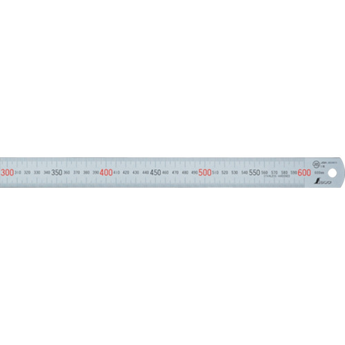 シンワ 直尺シルバー600mm 13021 10本まとめ売り 10本 【まとめ売り商品】｜設備プロ王国　店