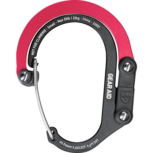 Gear Aid 210012-922 カラビナ型フック ヒーロークリップ スモール レッド 6個まとめ売り 6個 【まとめ売り商品】