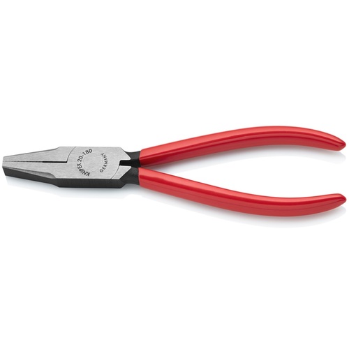 KNIPEX 平ペンチ 2001-180 プラスチックハンドル 180mm 6丁まとめ売り 6丁 【まとめ売り商品】