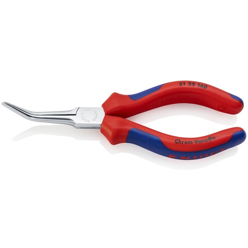 KNIPEX 45゜先曲ニードルノーズプライヤー 3125-160 コンフォートハンドル 6丁まとめ売り 6丁 【まとめ売り商いもの】