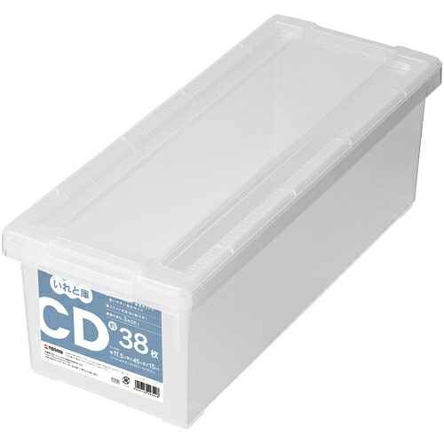 TENMA CDいれと庫 110001032 クリア 175×450×150 18個まとめ売り 18個 【まとめ売り商品】