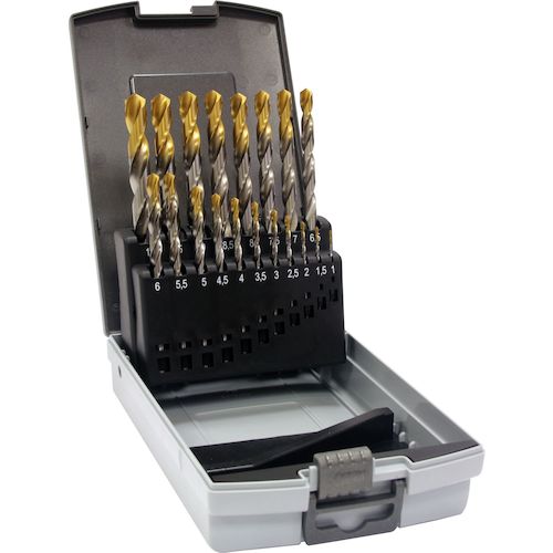 GUHRING ハイスストレートシャンク 234 6.013 トップコーティングドリルセット(19本)