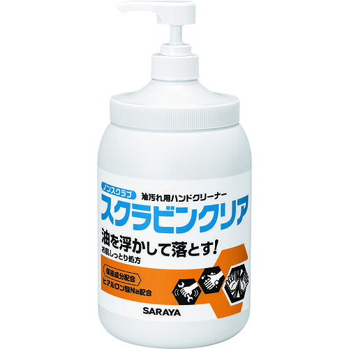サラヤ 油汚れた状態用お手々石ケン 23129 スクラビンクリア 1.2kg P付 6個まとめ売り 6個 【まとめ売り商いもの】