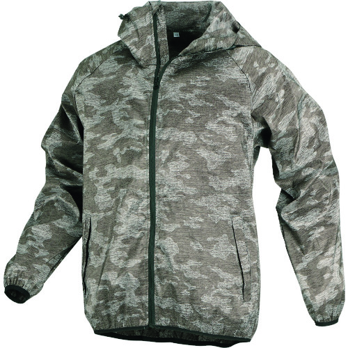 カジメイク 2277 2277-73-L ストレッチパーカー メランジカモ L 100着まとめ売り 100着 【まとめ売り商品】｜設備プロ王国　店