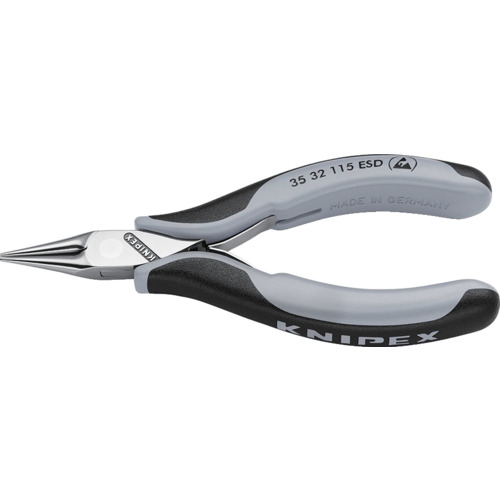 KNIPEX ESD細やか用ペンチ 3532-115ESD 丸 115粍 6丁まとめ売り 6丁 【まとめ売り商いもの】