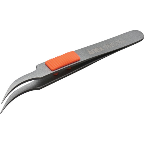 アネックス ラバーグリップ付ステンレスピンセット先細鷲型115mmフッ素加工 225 12本まとめ売り 12本 【まとめ売り商品】