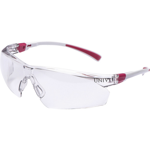 Univet 二眼型保護メガネ 506U.03.02.00 506UP ホワイト×レッド 10個まとめ売り 10個 【まとめ売り商品】