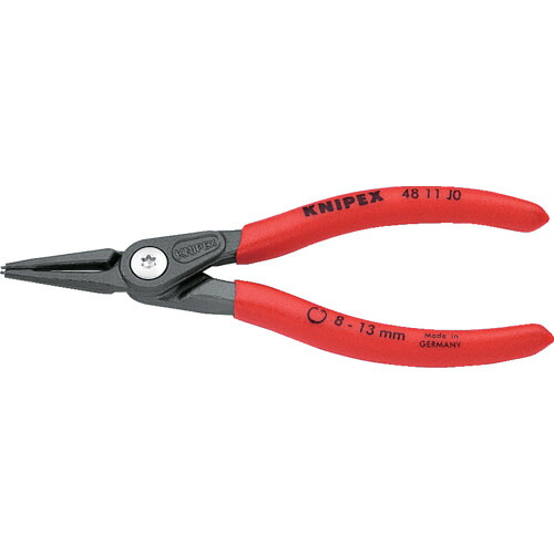 KNIPEX 穴用精密スナップリングプライヤー 4811-J0 8&minus;13mm 6丁まとめ売り 6丁 【まとめ売り商品】｜設備プロ王国　店