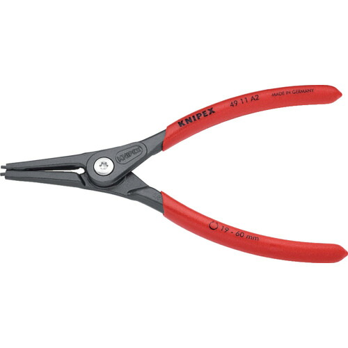 KNIPEX 軸用精密スナップリングプライヤー 4911-A2 19−60mm 6丁まとめ売り 6丁 【まとめ売り商品】|設備プロ王国 店