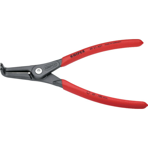 KNIPEX 軸用細やかスナップリングプライヤー90度 4921-A31 40ー100粍 6丁まとめ売り 6丁 【まとめ売り商いもの】