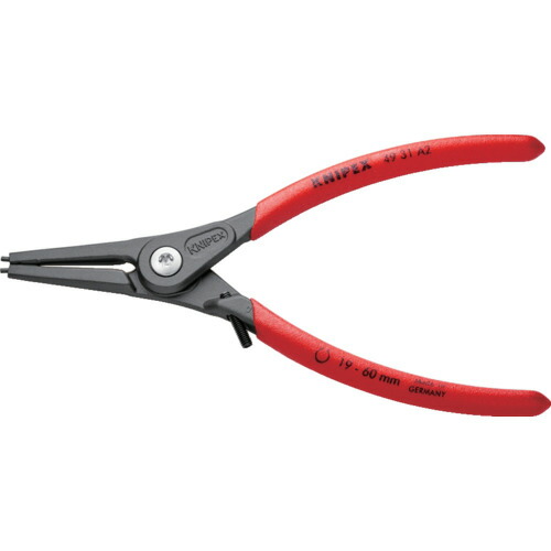 KNIPEX 軸用精密スナップリングプライヤー 4931-A2 オープンリミッター付き 19－60mm 6丁まとめ売り 6丁 【まとめ売り商品】
