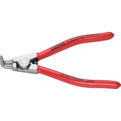 KNIPEX 軸用スナップリングプライヤー 4623-A11 先端90° クロムメッキ 6丁まとめ売り 6丁 【まとめ売り商品】