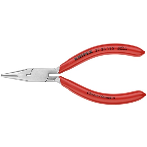 KNIPEX 時計細工用アジャスティングプライヤー 3733-125 半丸 クロムメッキ仕上げ 6丁まとめ売り 6丁 【まとめ売り商品】