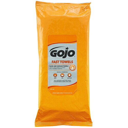 GOJO ゴージョー 6285 ハンドクリーナータオル ピロータイプ 60枚入 6袋まとめ売り 6袋 【まとめ売り商いもの】
