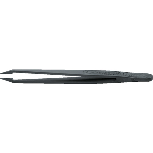 idealtek ESDプラスチック製ピンセット 707-CF-IT 115mm 先平細型 50本まとめ売り 50本 【まとめ売り商品】