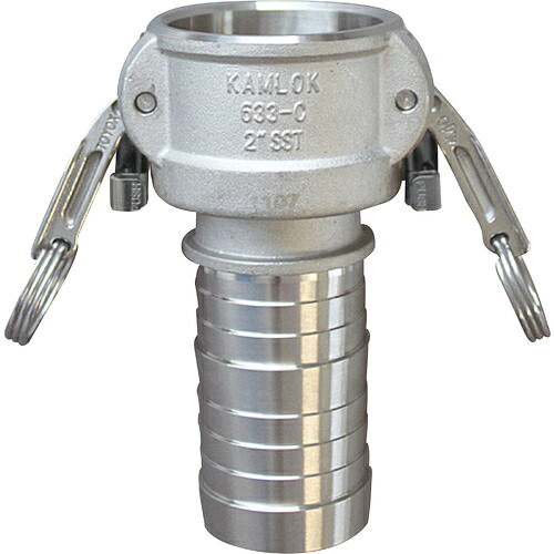 TOYOX カムロック 633-CL-2-1/2-SST ツインロックタイプカプラー ホースシャンク ステンレス 633-CL 2-1/2インチ SST｜設備プロ王国　店