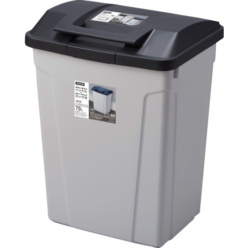 ASVEL 手持ち部分付カテゴリー化ペール70L 665073 黒いこと 6個まとめ売り 6個 【まとめ売り商いもの】