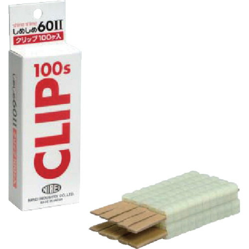 仁礼 しめしめ60 602CB100N 2スペアクリップ白 (100個入) 60箱まとめ売り 60箱 【まとめ売り商品】