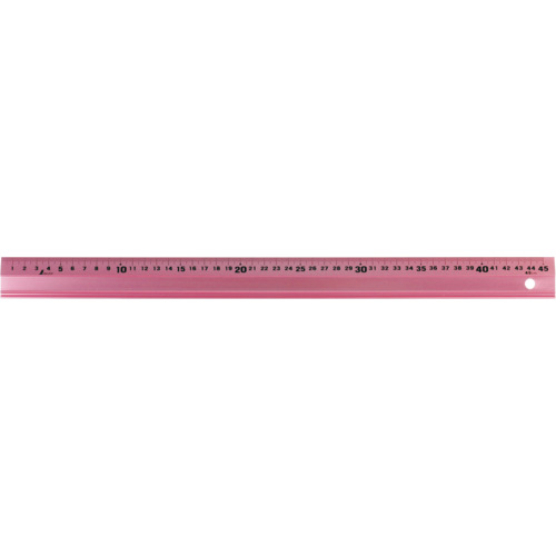 シンワ アルミ直尺 65424 アル助45cm ペールピンク 20本まとめ売り 20本 【まとめ売り商品】｜設備プロ王国　店