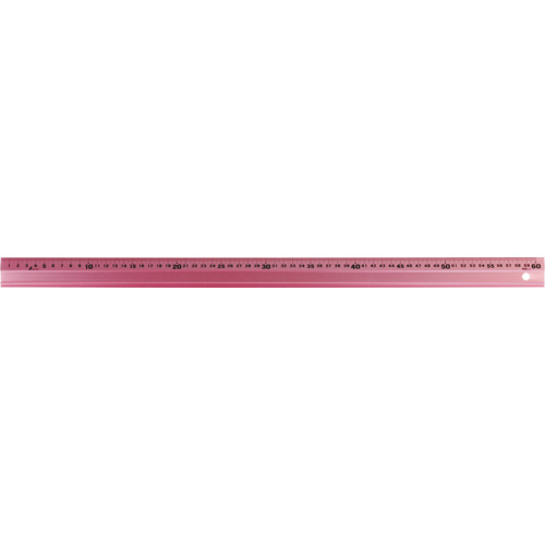 シンワ アルミ直尺 65435 アル助60cm ペールピンク 20本まとめ売り 20本 【まとめ売り商品】｜設備プロ王国　店