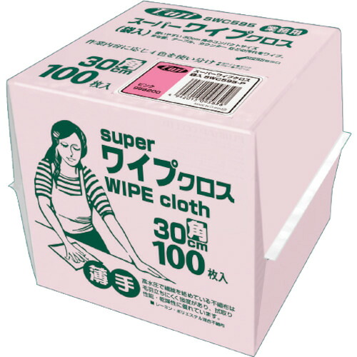 フジ フジスーパーワイプクロス 958200 サクラ色(袋入) 18袋まとめ売り 18袋 【まとめ売り商いもの】