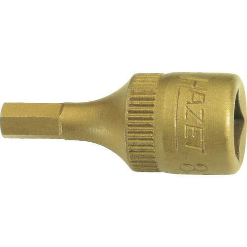 HAZET ショートヘキサゴンソケット(差込角6.35mm・チタンコーティング) 8501H-6 10個まとめ売り 10個 【まとめ売り商品】|設備プロ王国 店