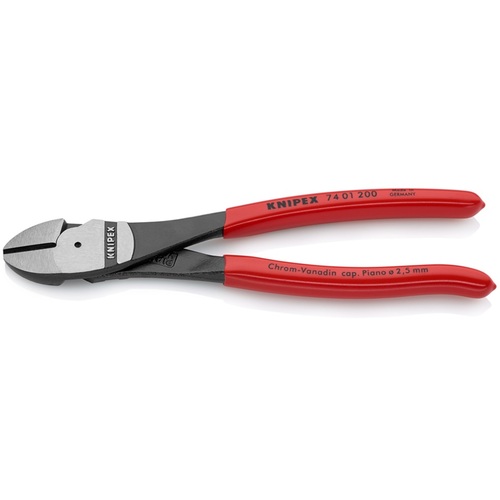 KNIPEX 豪然たる型ニッパー 7401-200 可塑性物質手持ち部分 200粍 6丁まとめ売り 6丁 【まとめ売り商いもの】