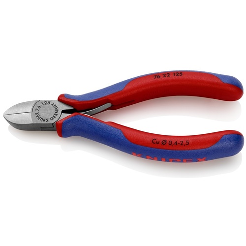 KNIPEX 電子工学ニッパー 7622-125 コンフォートハンドル(開閉弾機付き添い人) 閃光電球撥ねのける 6丁まとめ売り 6丁 【まとめ売り商いもの】