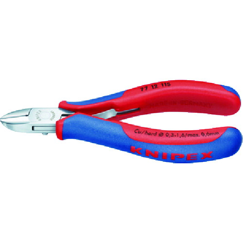 KNIPEX 細やか用ニッパー 7712-115 115粍 6丁まとめ売り 6丁 【まとめ売り商いもの】