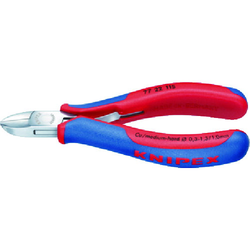 KNIPEX 精密用ニッパー 7722-115 115mm 6丁まとめ売り 6丁 【まとめ売り商品】