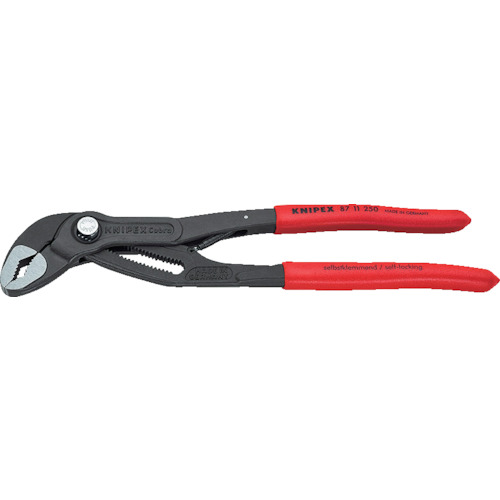 KNIPEX ウォーターポンププライヤー 8711-250 コブラオートマチック 250粍 6丁まとめ売り 6丁 【まとめ売り商いもの】