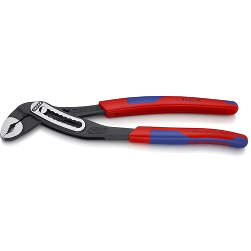 KNIPEX ウォーターポンププライヤー 8802-250 アリゲーター コンフォートハンドル 250粍 6丁まとめ売り 6丁 【まとめ売り商いもの】