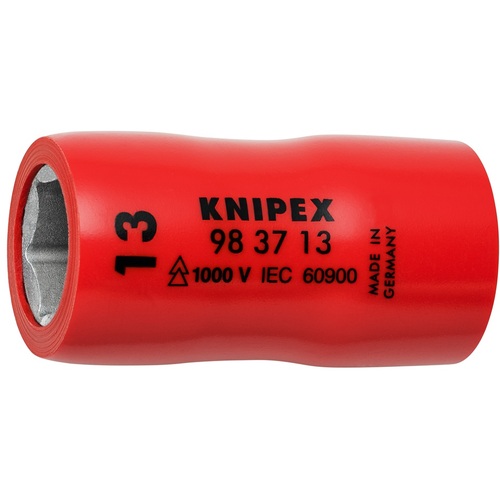 KNIPEX 絶縁ソケット 9837-13 3/8X13mm 6個まとめ売り 6個 【まとめ売り商品】